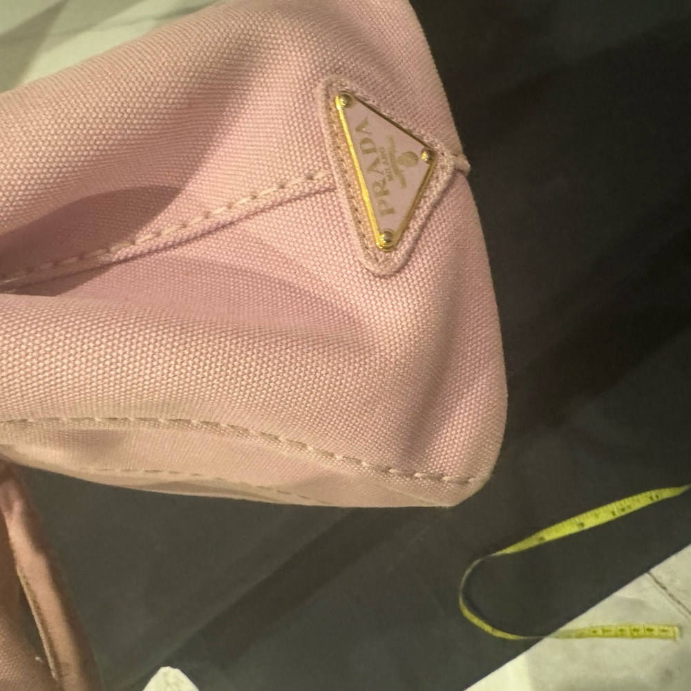 Prada Blush Pink Canvas Tote - Picture 5 of 6